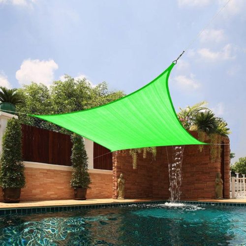 Napvitorla - árnyékoló teraszra, négyszög alakú 2x4 m Zöld színben - HDPE anyagból