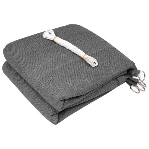 Napvitorla - árnyékoló teraszra, négyszög alakú 4x4 m Antracitszürke színben - HDPE anyagból