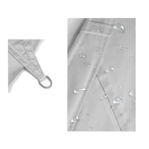 Napvitorla - árnyékoló teraszra, négyszög alakú 2x3 m Grafitszürke színben - Poliészter anyagból