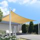 Napvitorla - árnyékoló teraszra, négyszög alakú 2x3 m Világos Barna színben - HDPE anyagból