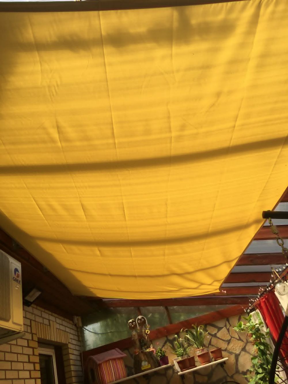 Napvitorla - árnyékoló teraszra, négyszög alakú 3x5 m Grafitszürke színben - Prémium HDPE anyagból